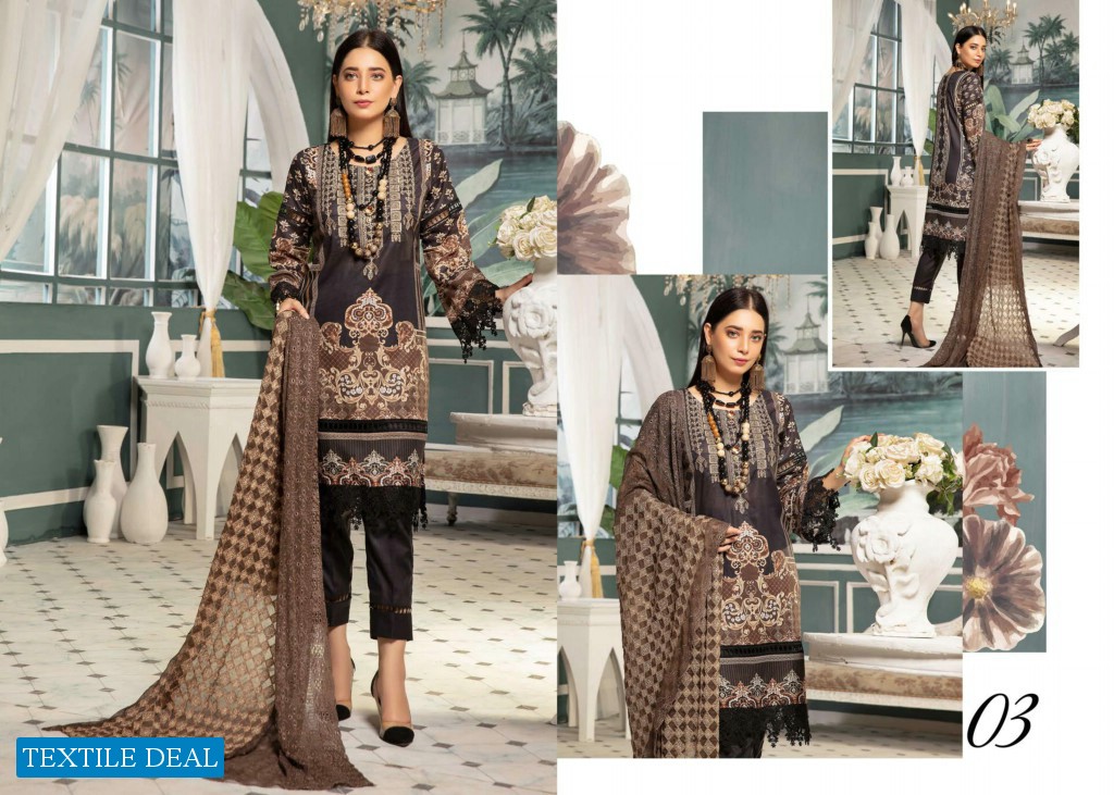 CHARIZMA MAHEE EMBROIDERD LAWN COLLECTION 2021 by RIAZ ARTS