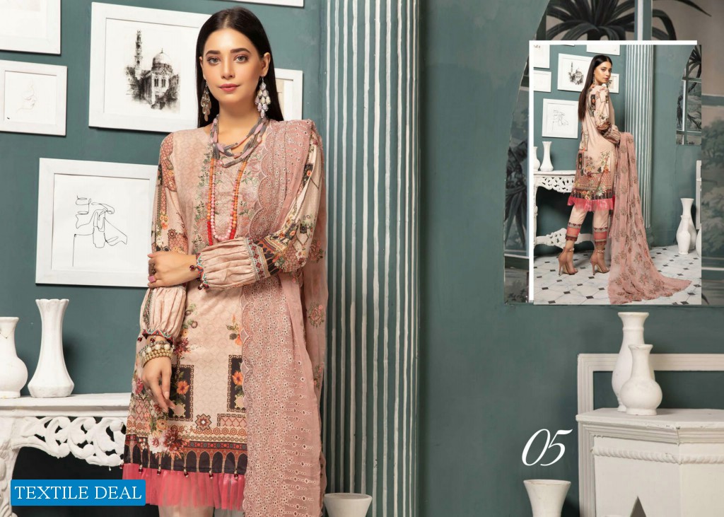 CHARIZMA MAHEE EMBROIDERD LAWN COLLECTION 2021 by RIAZ ARTS