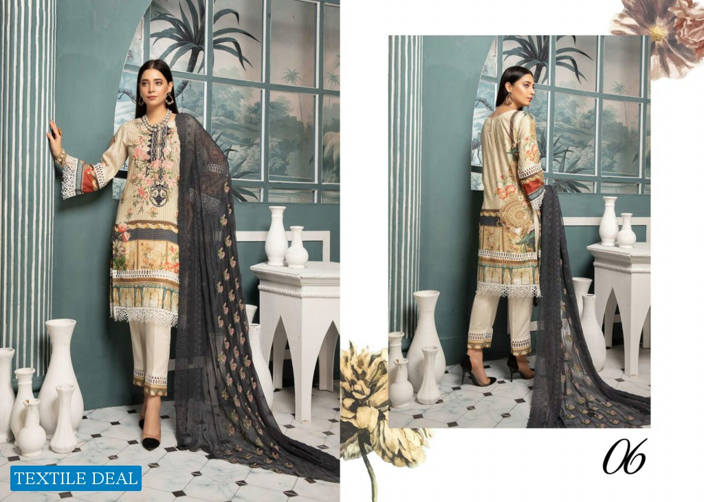 CHARIZMA MAHEE EMBROIDERD LAWN COLLECTION 2021 by RIAZ ARTS
