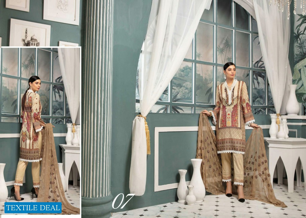 CHARIZMA MAHEE EMBROIDERD LAWN COLLECTION 2021 by RIAZ ARTS