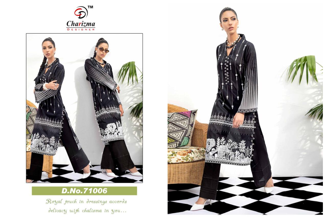 CHARIZMA PRESENT GUL AHMED COTTON PATCH EMBROIDERY PAKISTANI SUITS
