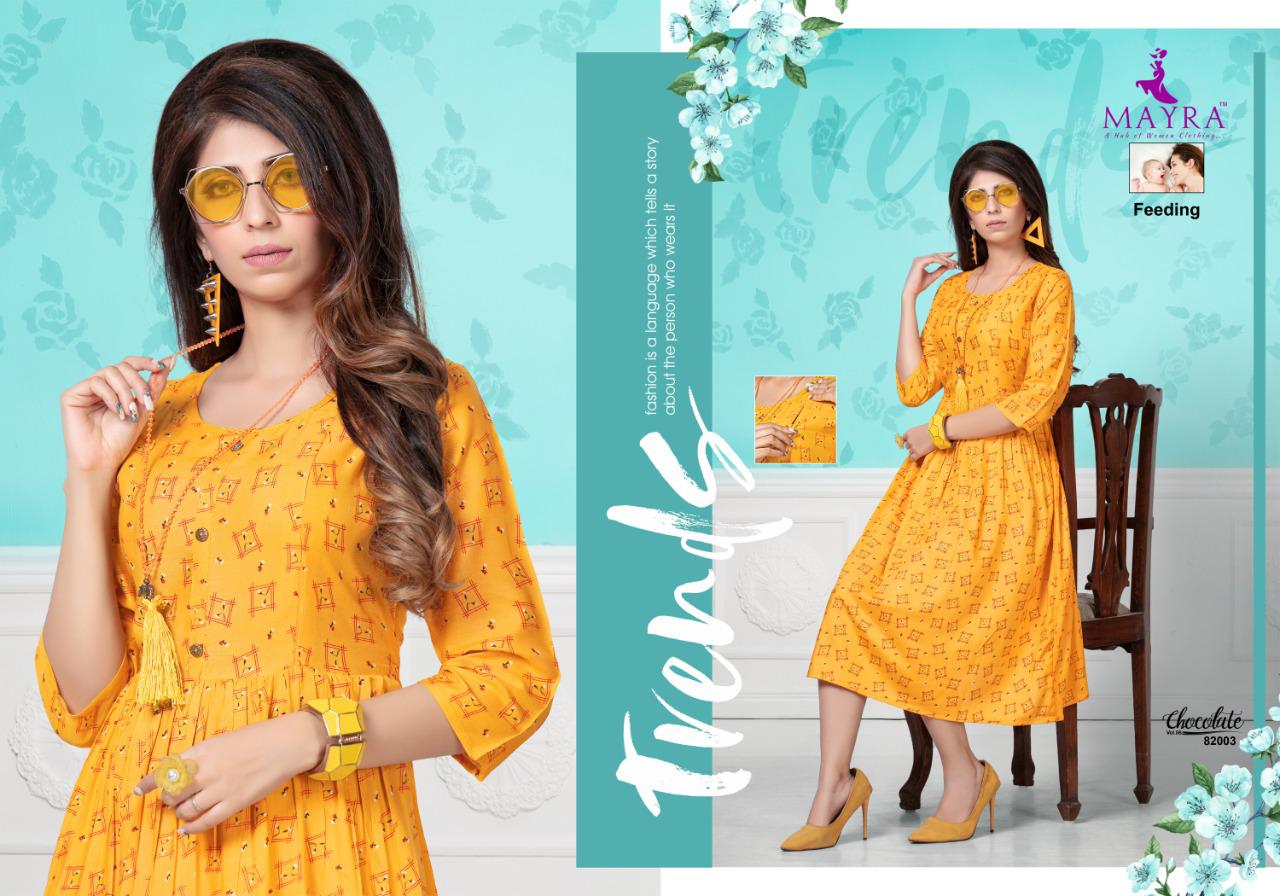 CHOCOLATE VOL 6 BY MAYRA RAYON PRINT STYLISH COLLECTIONS FOR KURTI CATALOGS