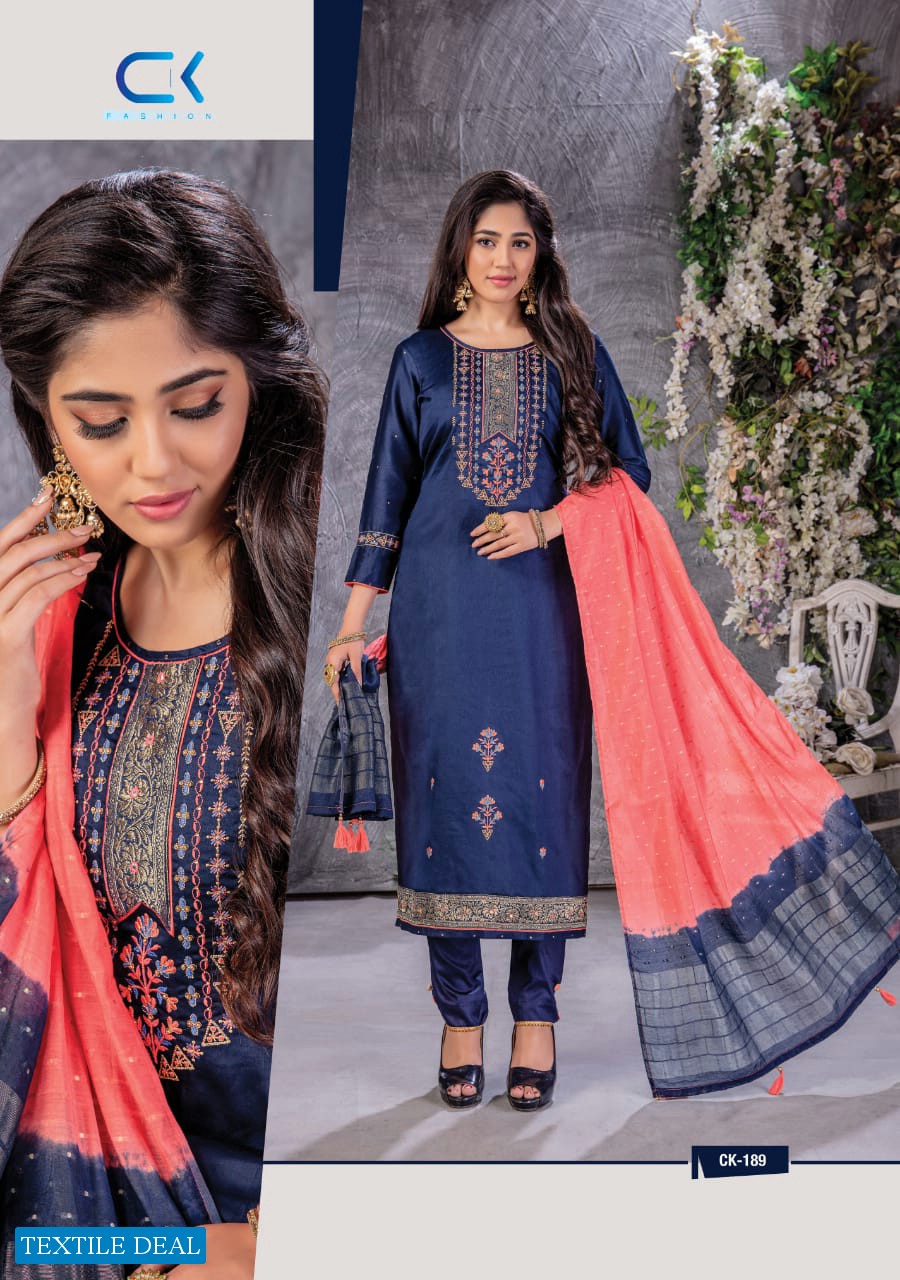 CK Fashion Meraki Wholesale Zam Cotton Straight Suits