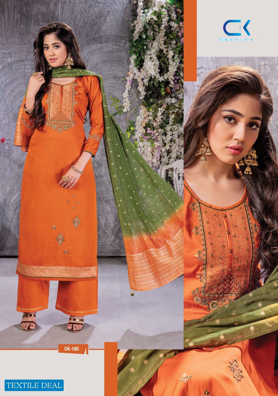 CK Fashion Meraki Wholesale Zam Cotton Straight Suits