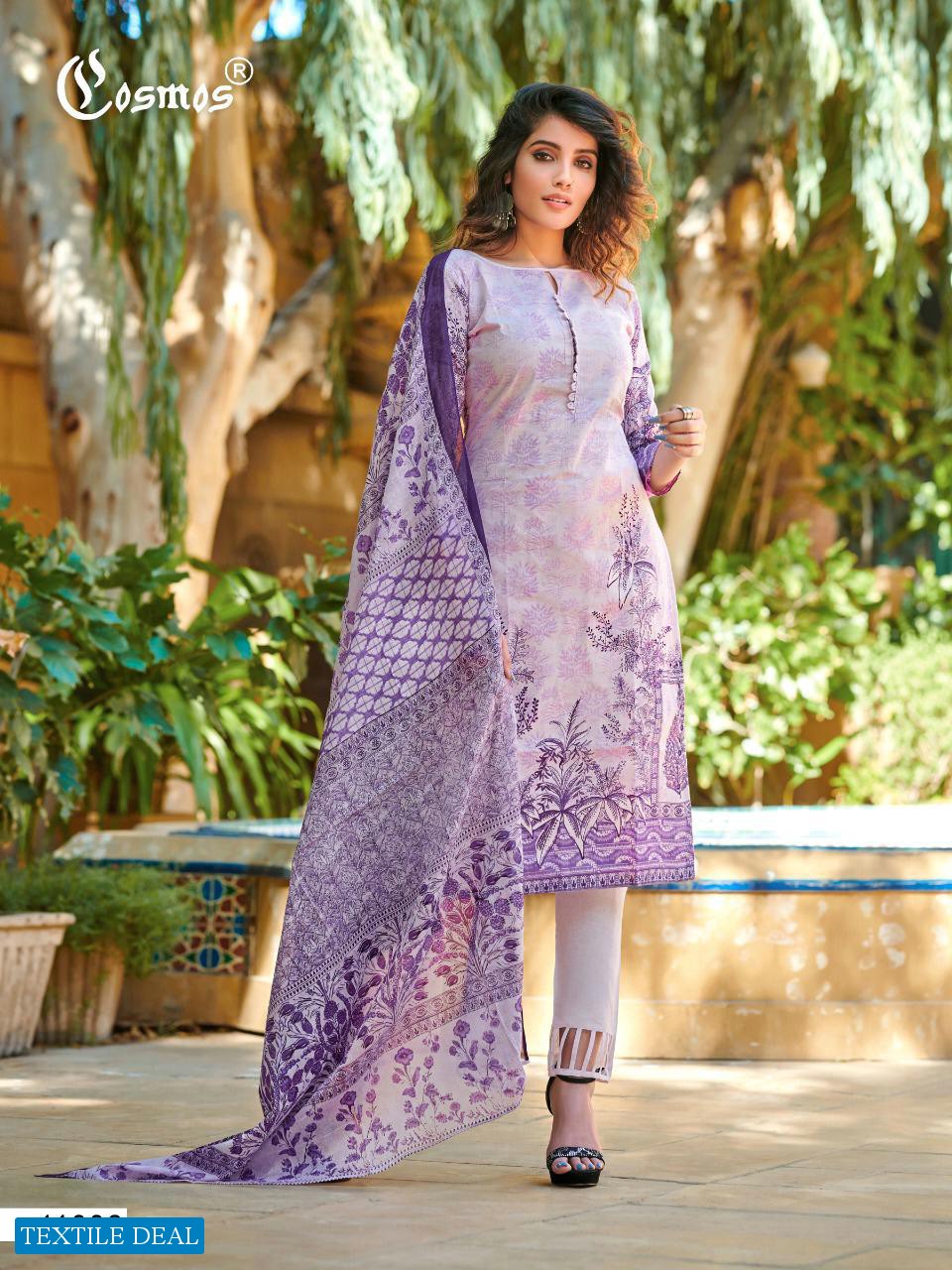 COSMOS FASHION NOOR PRINTED LAWN VOL 2 CASUAL WEAR LAWN COTTON PRINT SALWAR SUITS