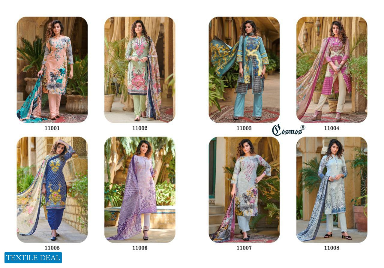 COSMOS FASHION NOOR PRINTED LAWN VOL 2 CASUAL WEAR LAWN COTTON PRINT SALWAR SUITS