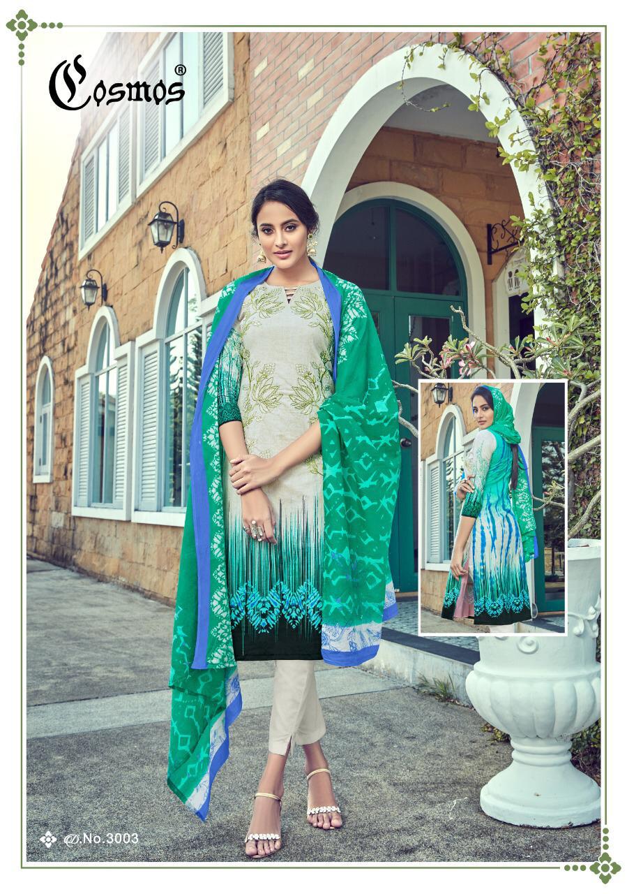 COSMOS SAADIA NOOR VOL 3 PURA LAWN COTTON PRINTED WORK SALWAR KAMEEZ