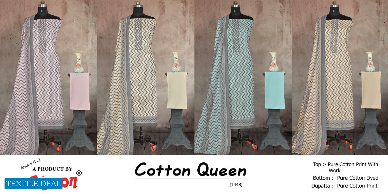COTTON QUEEN 1448 BY BIPSON COTTON CASUAL WEAR DRESS MATERIALS