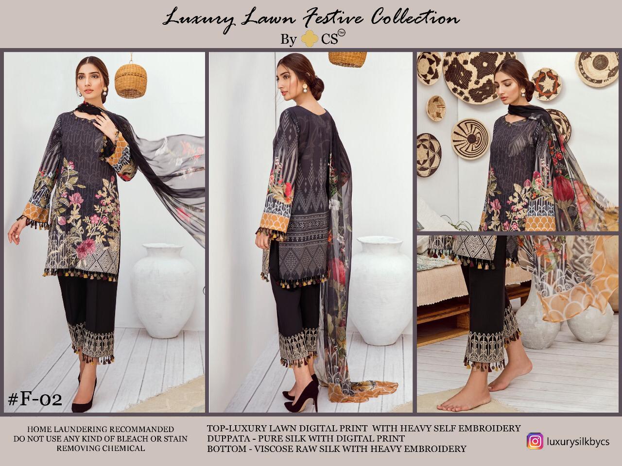 CS Luxury Lawn Festive Collection Vol-1 Wholesaler In India