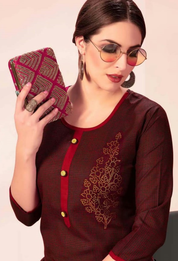 CULTURE BY HETVI RAYON FANCY GOOD LOOKING CASUAL WEAR KURTI WHOLESALER