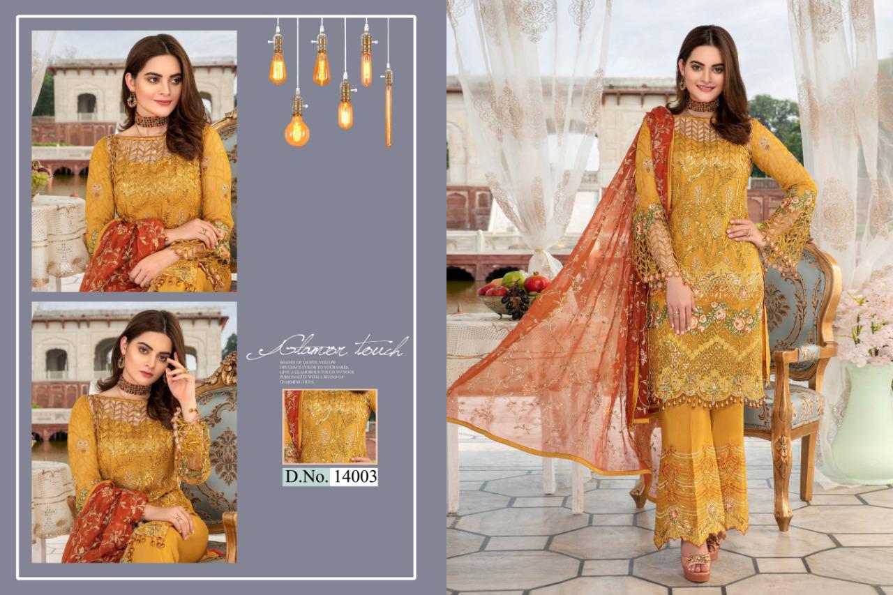 CYRA FASHION SHAKINA HEAVY EMBROIDERY PAKISTANI SALWAR KAMEEZ WHOLESALER