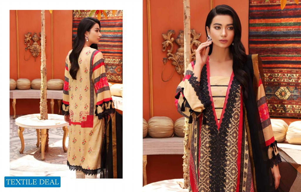 Charizma Belle Embroidered Lawn With Printed Dupatta Vol-1 Wholesale Pakistani Dress