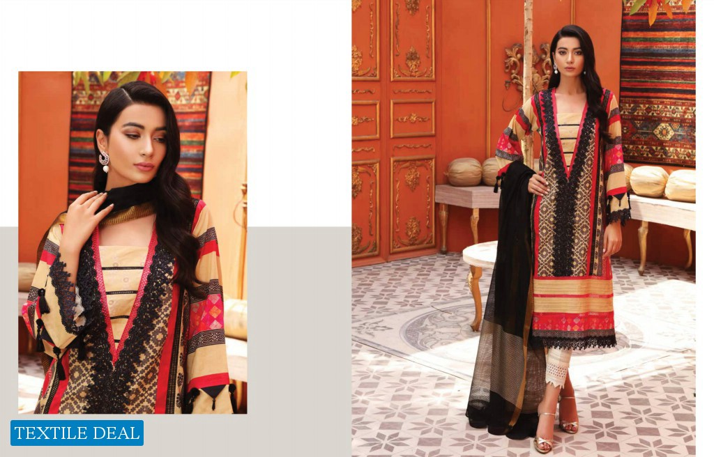 Charizma Belle Embroidered Lawn With Printed Dupatta Vol-1 Wholesale Pakistani Dress