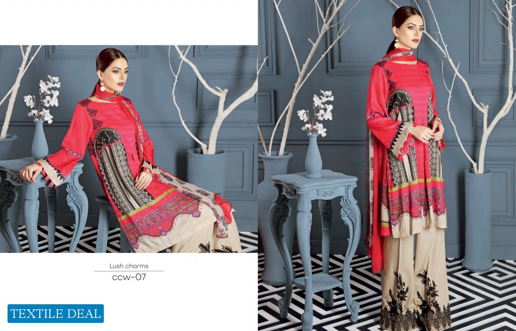 Charizma Combination Embroidered Linen Chapter Vol-1 Wholesale Pakistani Original Collection