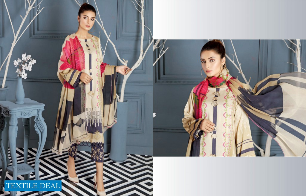 Charizma Combination Embroidered Linen Chapter Vol-1 Wholesale Pakistani Original Collection