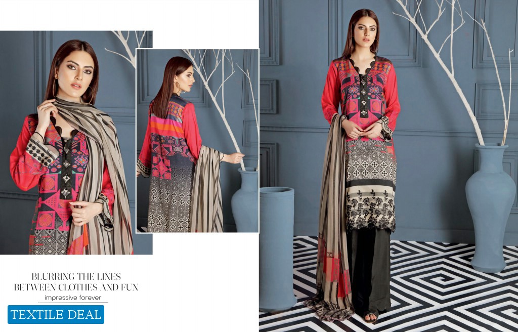 Charizma Combination Embroidered Linen Chapter Vol-1 Wholesale Pakistani Original Collection