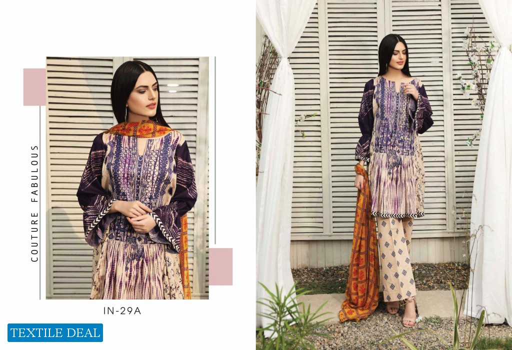 Charizma Infinity Embroidered Lawn branded Pakistani Salwar Dress