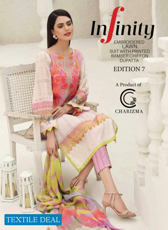 Charizma Infinity Embroidered Lawn branded Pakistani Salwar Dress
