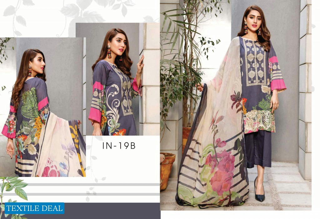 Charizma Infinity Embroidered Lawn branded Pakistani Salwar Suits