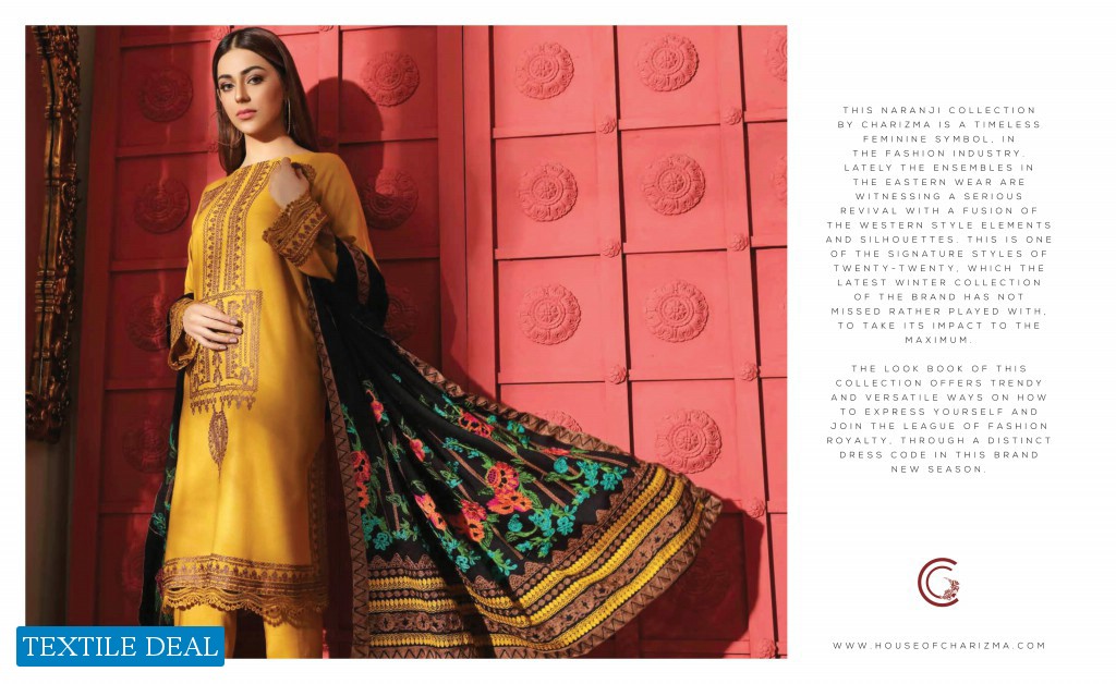 Charizma Narangi Winter Collection Wholesale Branded Pakistani Dress