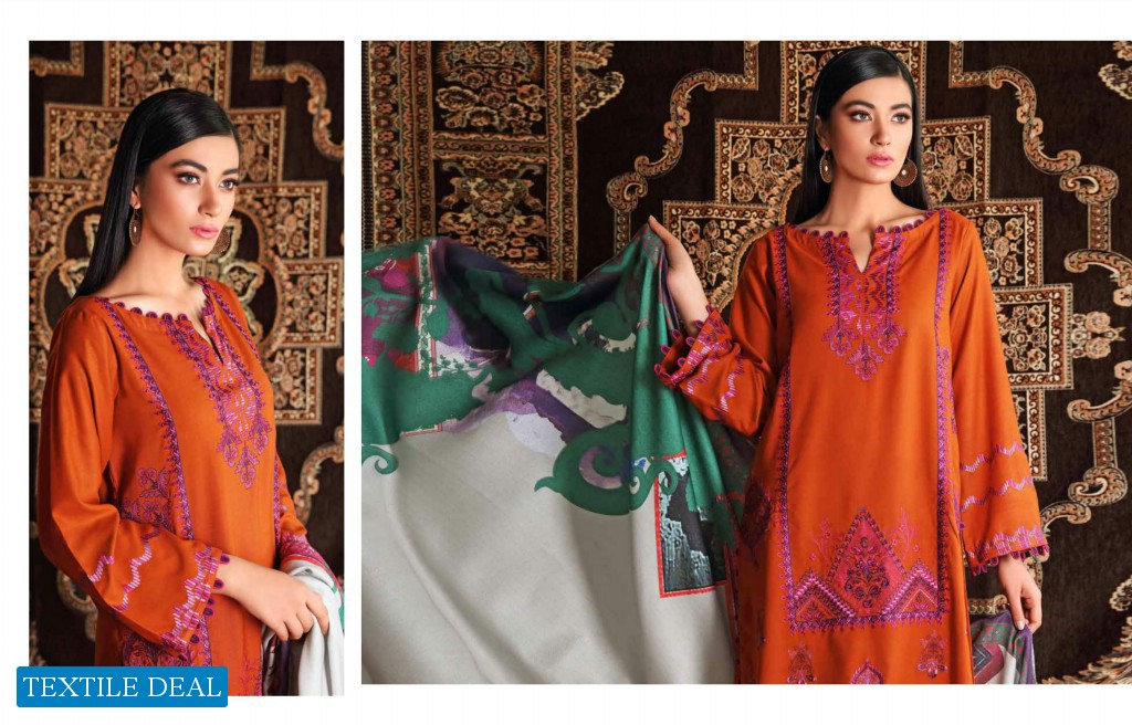 Charizma Reem Vol-2 Wholesale Leather Peace Embroidered Pakistani Dress