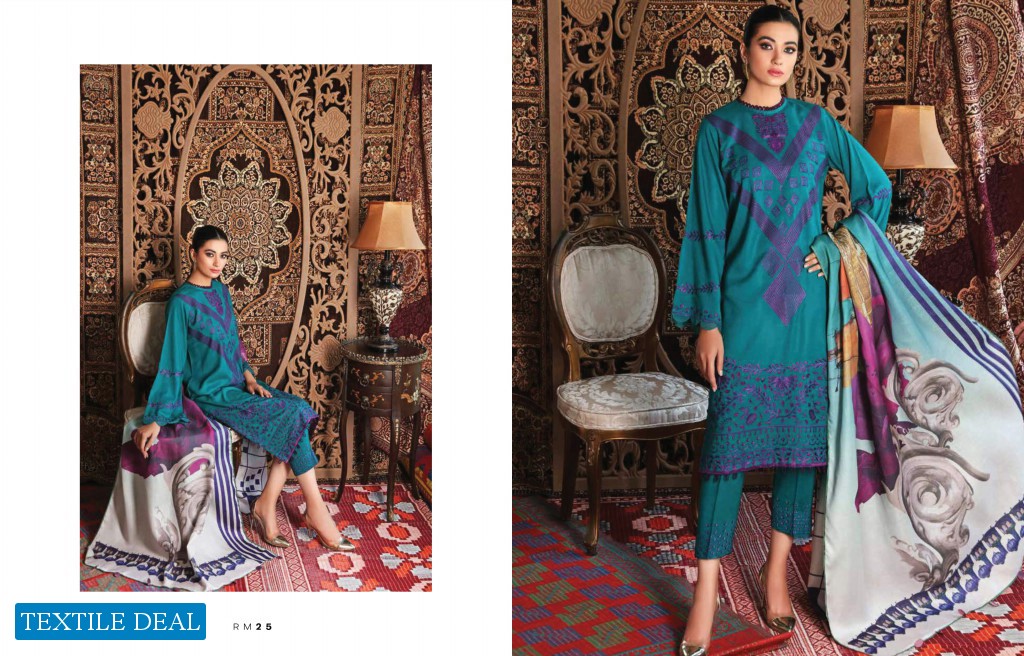 Charizma Reem Vol-2 Wholesale Leather Peace Embroidered Pakistani Dress