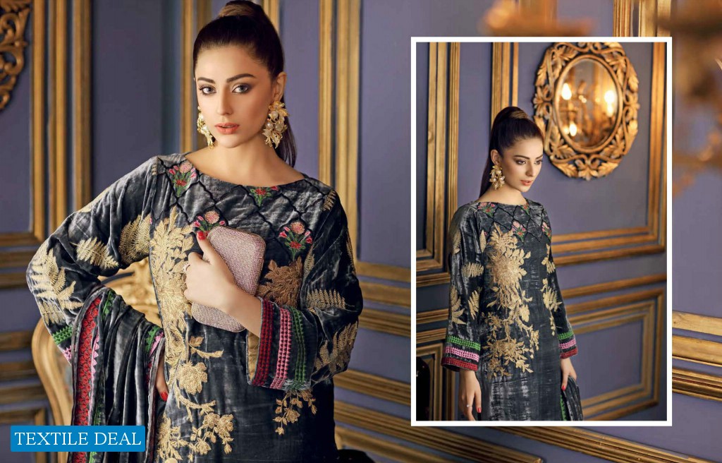 Charizma Signora Velvet Wholesale Designer Pakistani Catalog