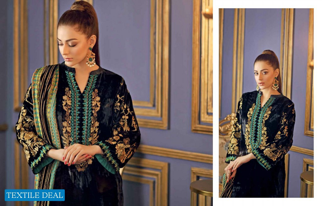 Charizma Signora Velvet Wholesale Designer Pakistani Catalog