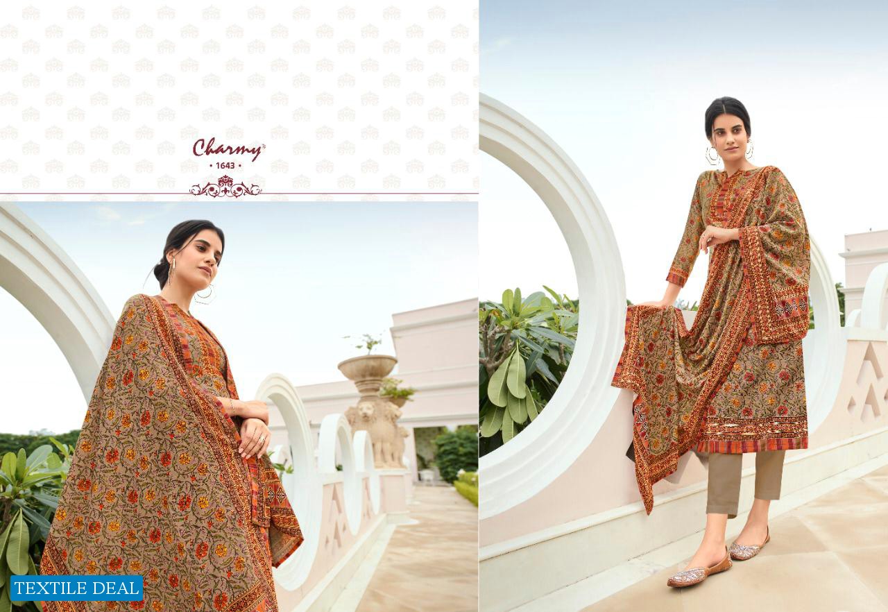 Charmy Velvet Vol-1 Wholesale Velvet Digital Salwar Kameez