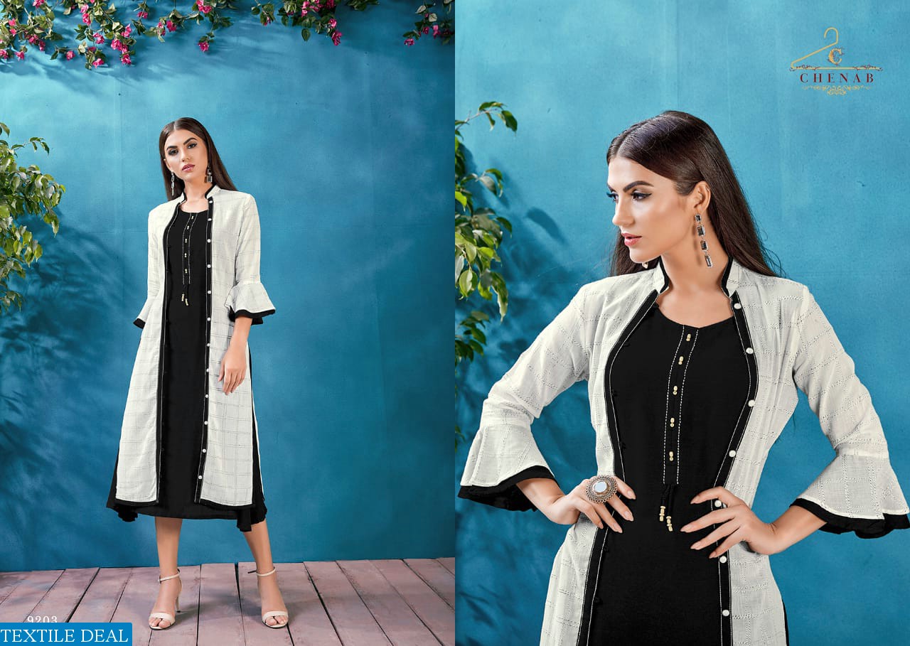 Chenab 9201 Series Wholesale Fancy Long Tunics