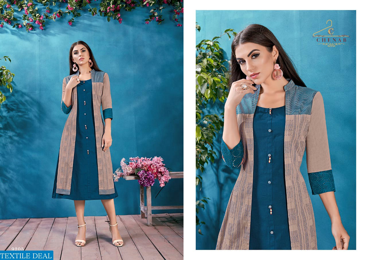 Chenab 9201 Series Wholesale Fancy Long Tunics