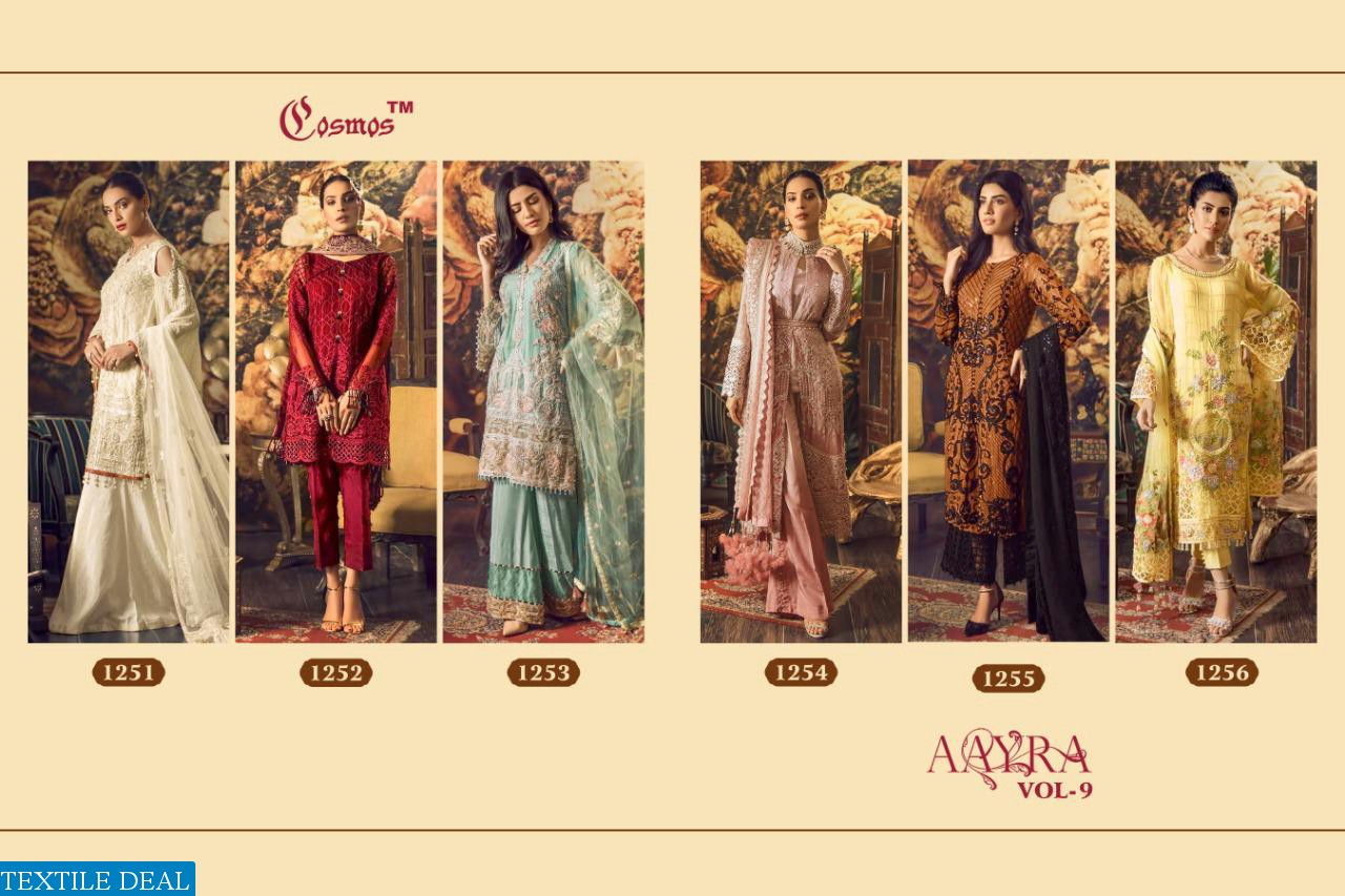 Cosmos Aayra Vol-9 Wholesale Shopping Pakistani Concept Dress
