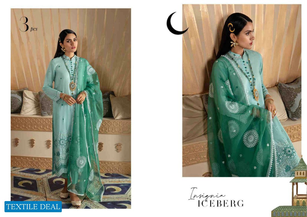 Cross Stitch Shehar E Uns Unstitched Luxury Lawn Collection 2021 Pakistani Dress