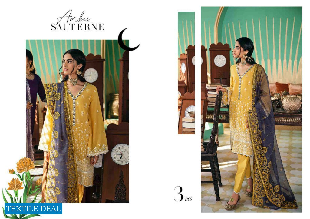 Cross Stitch Shehar E Uns Unstitched Luxury Lawn Collection 2021 Pakistani Dress