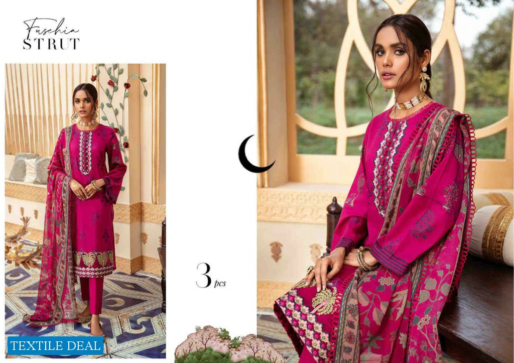 Cross Stitch Shehar E Uns Unstitched Luxury Lawn Collection 2021 Pakistani Dress