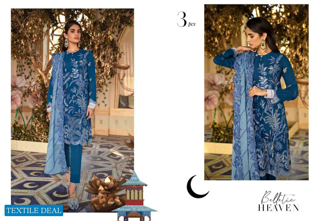 Cross Stitch Shehar E Uns Unstitched Luxury Lawn Collection 2021 Pakistani Dress