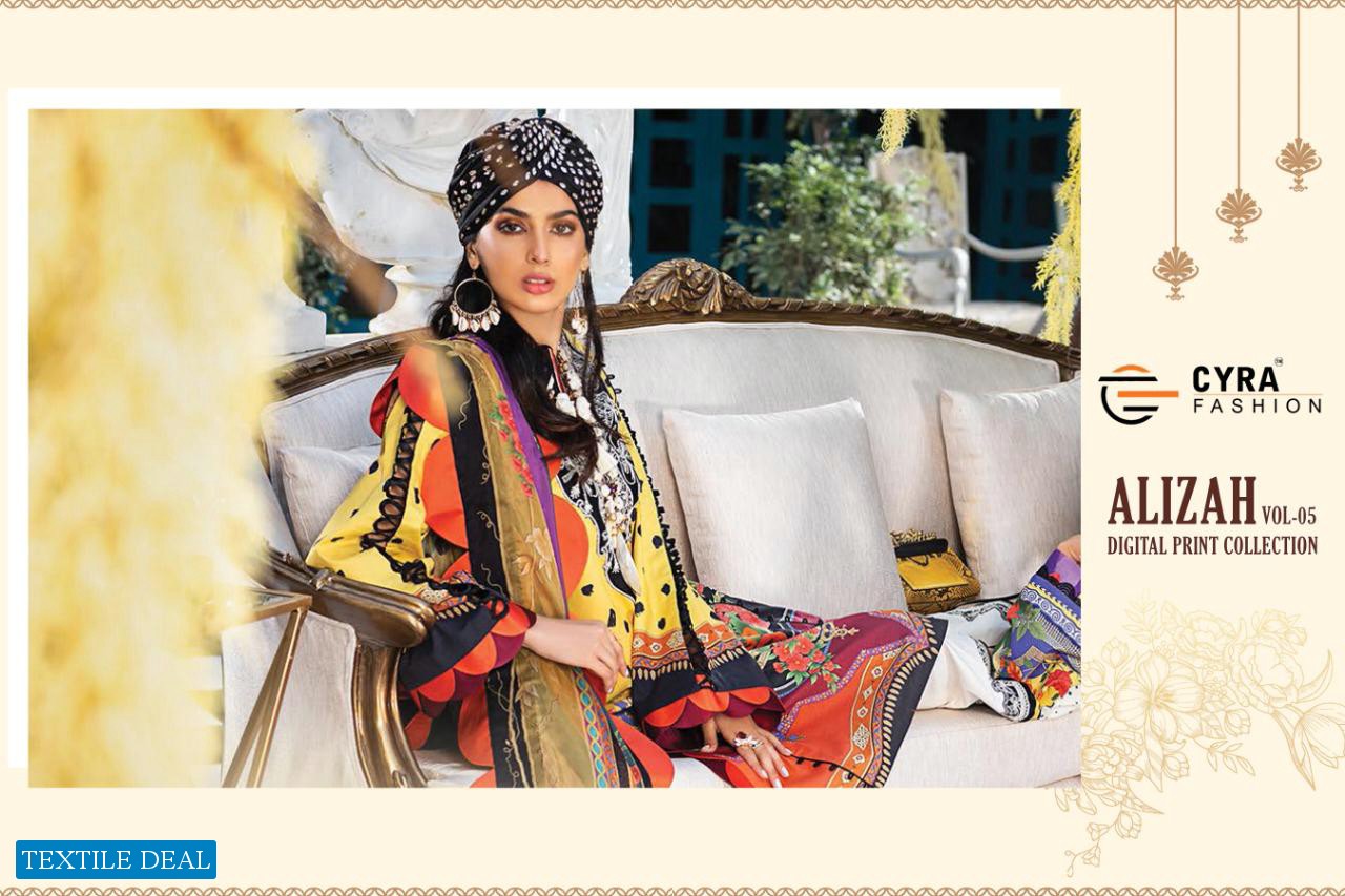 Cyra Alizah Vol-5 Wholesale pakistani Concept Dress Material