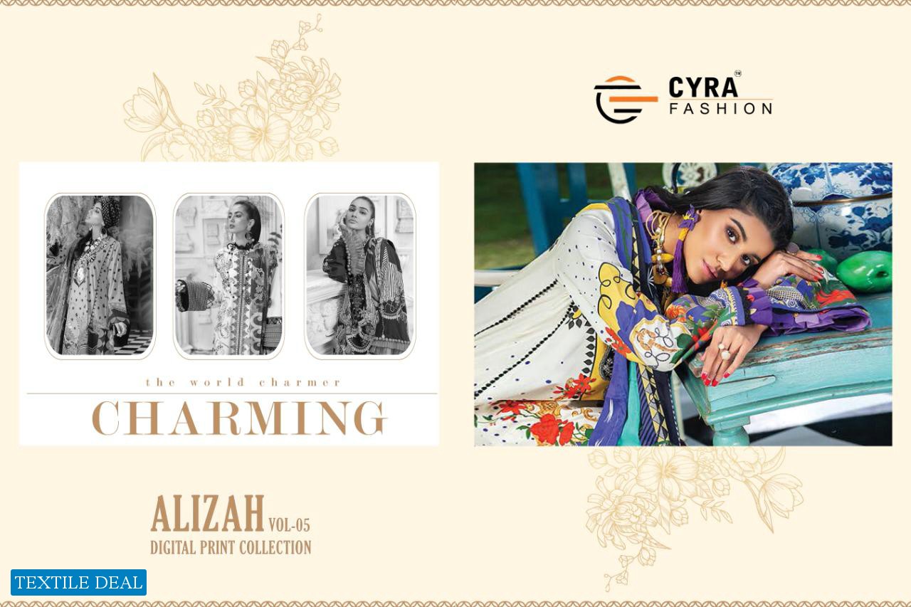 Cyra Alizah Vol-5 Wholesale pakistani Concept Dress Material