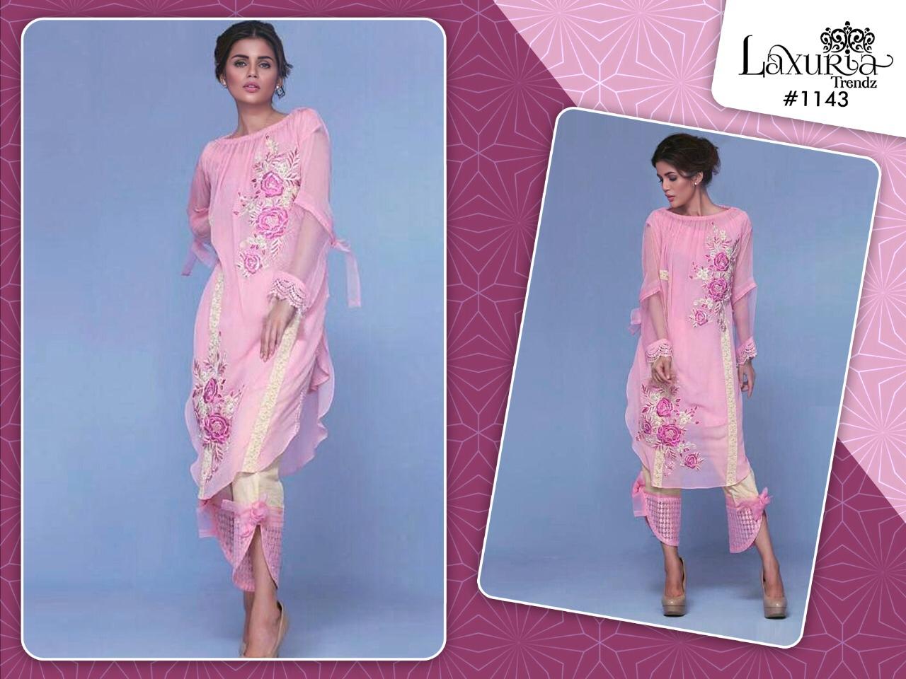 D NO 1143 Laxuria Trendz Launch EID SPECIAL COLLECTION KURTI WITH PANT