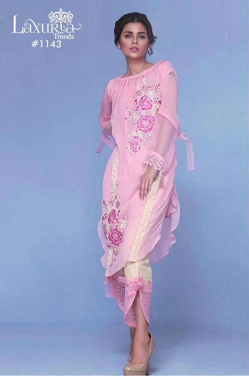 D NO 1143 Laxuria Trendz Launch EID SPECIAL COLLECTION KURTI WITH PANT