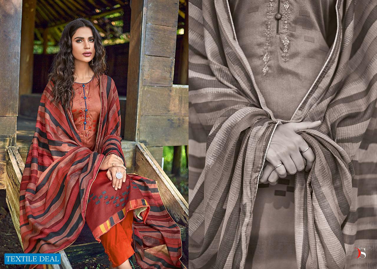 DEEDAR BY DEEPSY SUITS JAM COTTON PRINT WITH EMBROIDERY DRESS MATERIALS