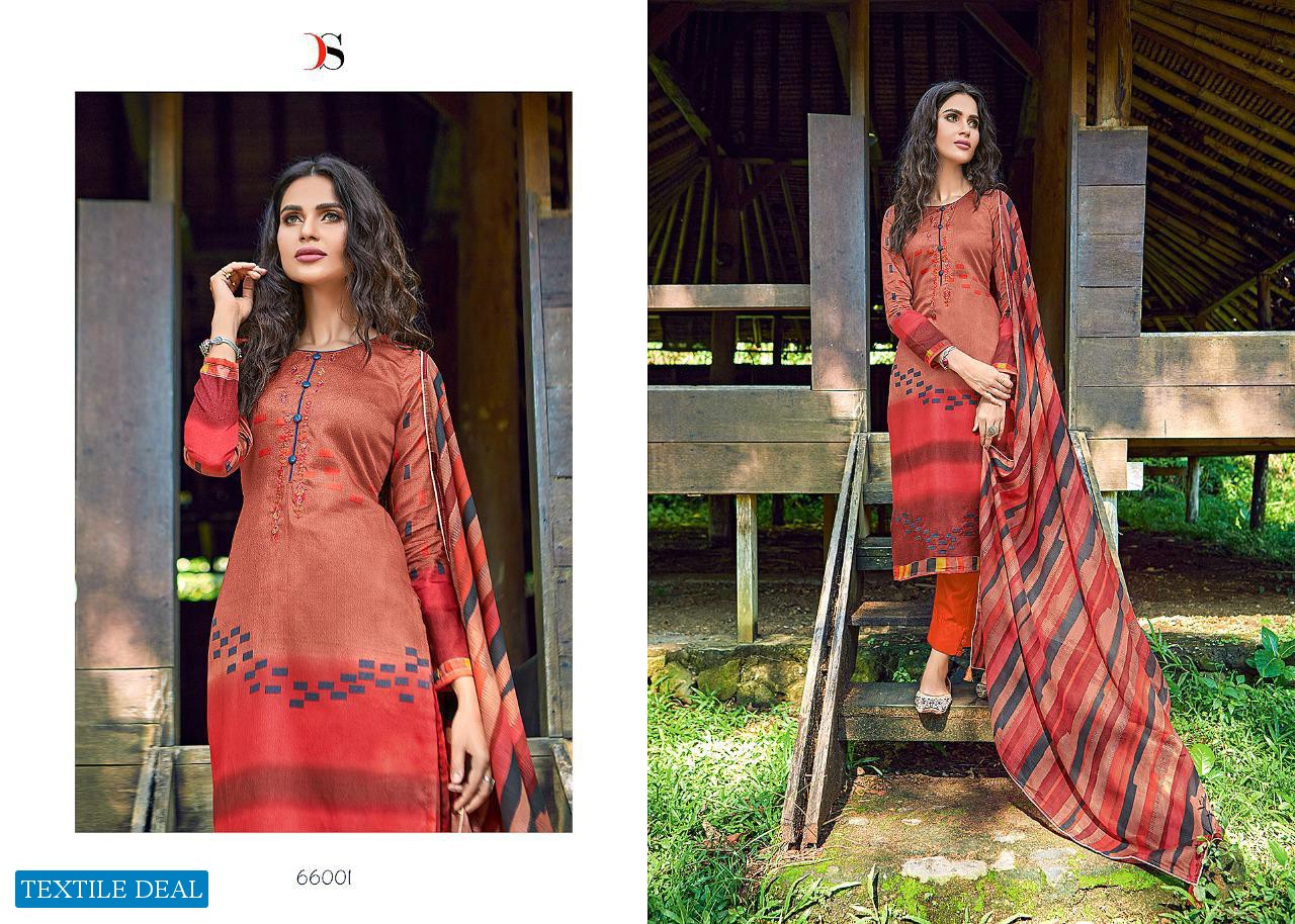 DEEDAR BY DEEPSY SUITS JAM COTTON PRINT WITH EMBROIDERY DRESS MATERIALS