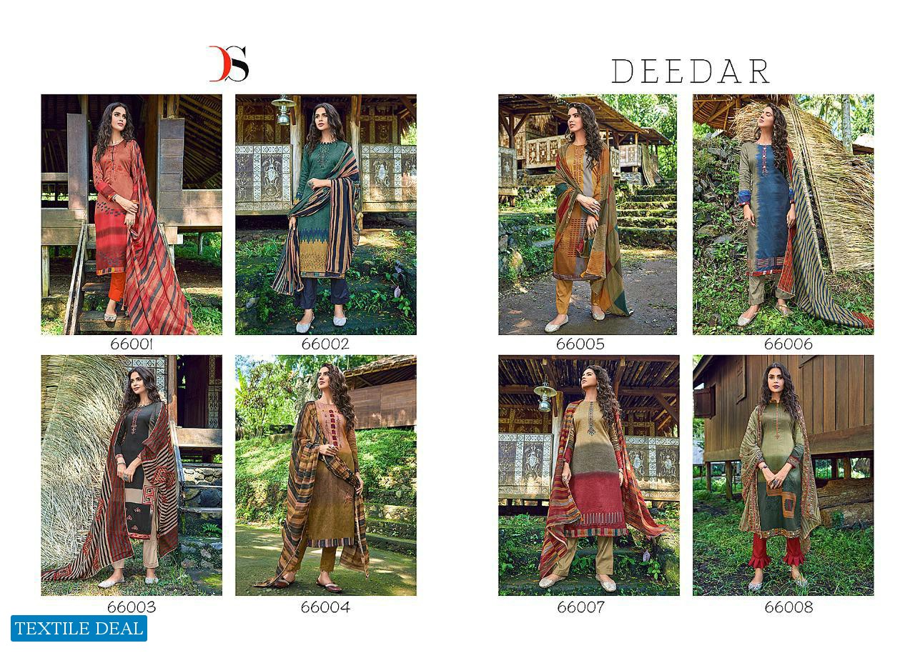 DEEDAR BY DEEPSY SUITS JAM COTTON PRINT WITH EMBROIDERY DRESS MATERIALS