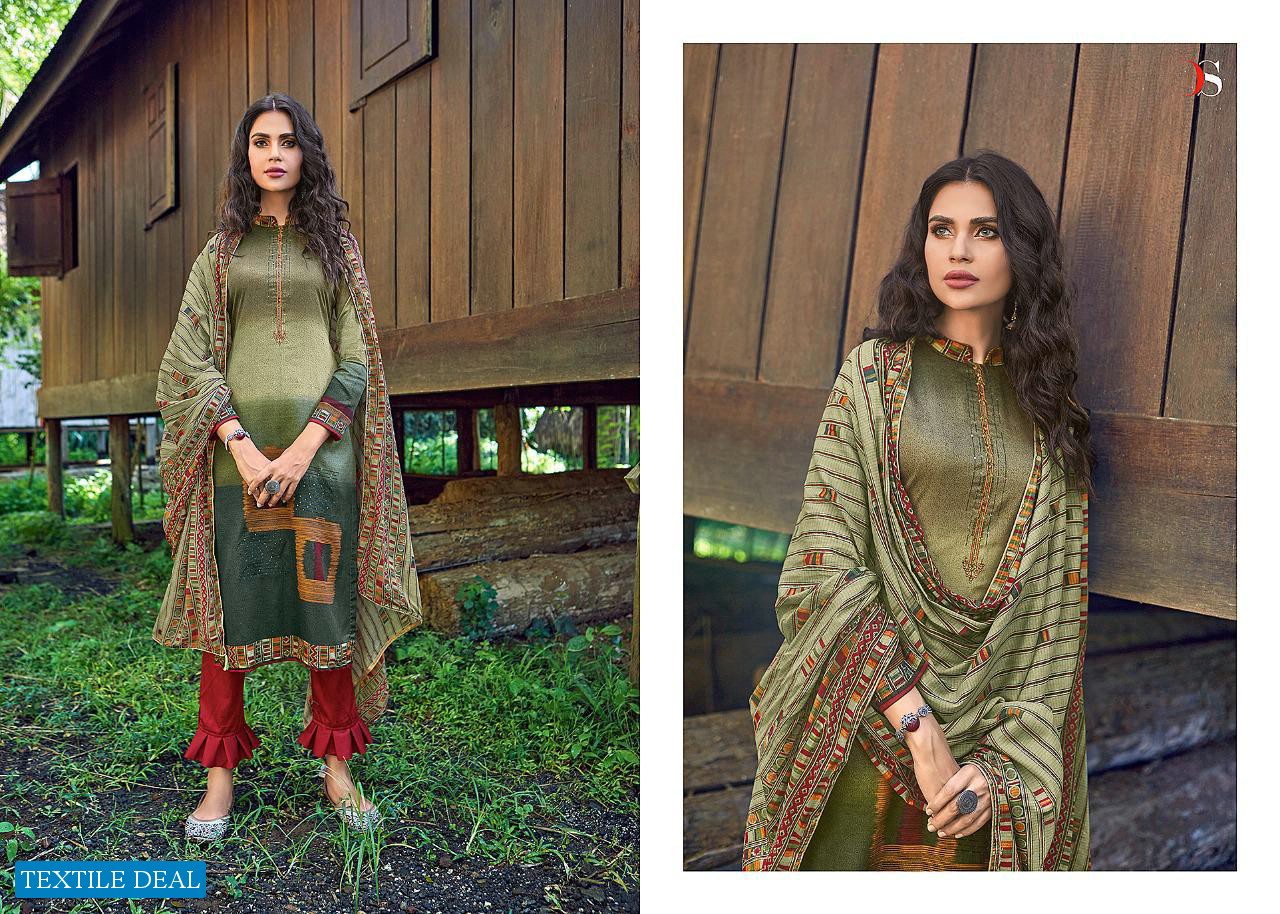 DEEDAR BY DEEPSY SUITS JAM COTTON PRINT WITH EMBROIDERY DRESS MATERIALS