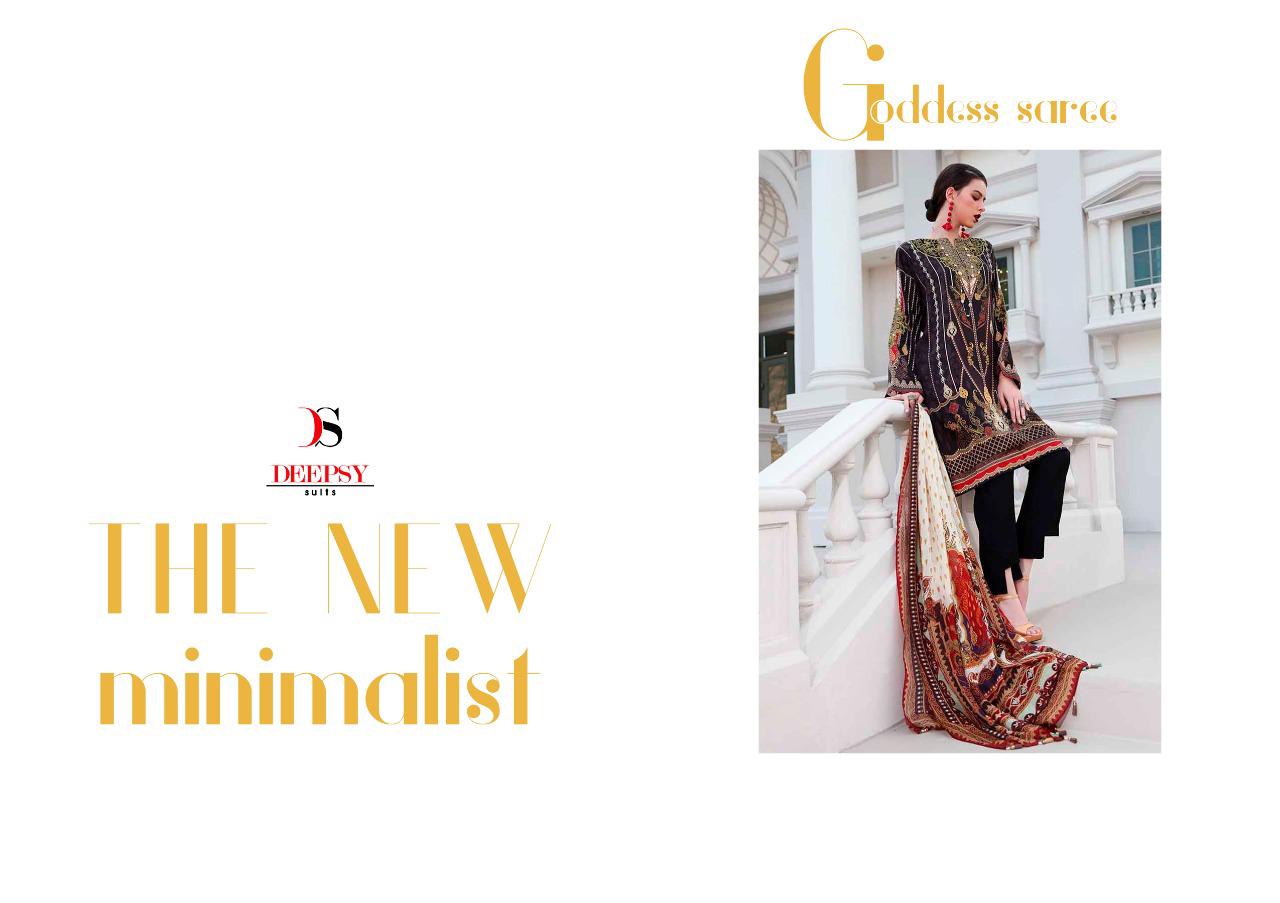 DEEPSY ELAN VOL 10 SATIN SILK DIGITAL PRINTED EMBROIDERY PAKISTANI DRESS MATERIALS