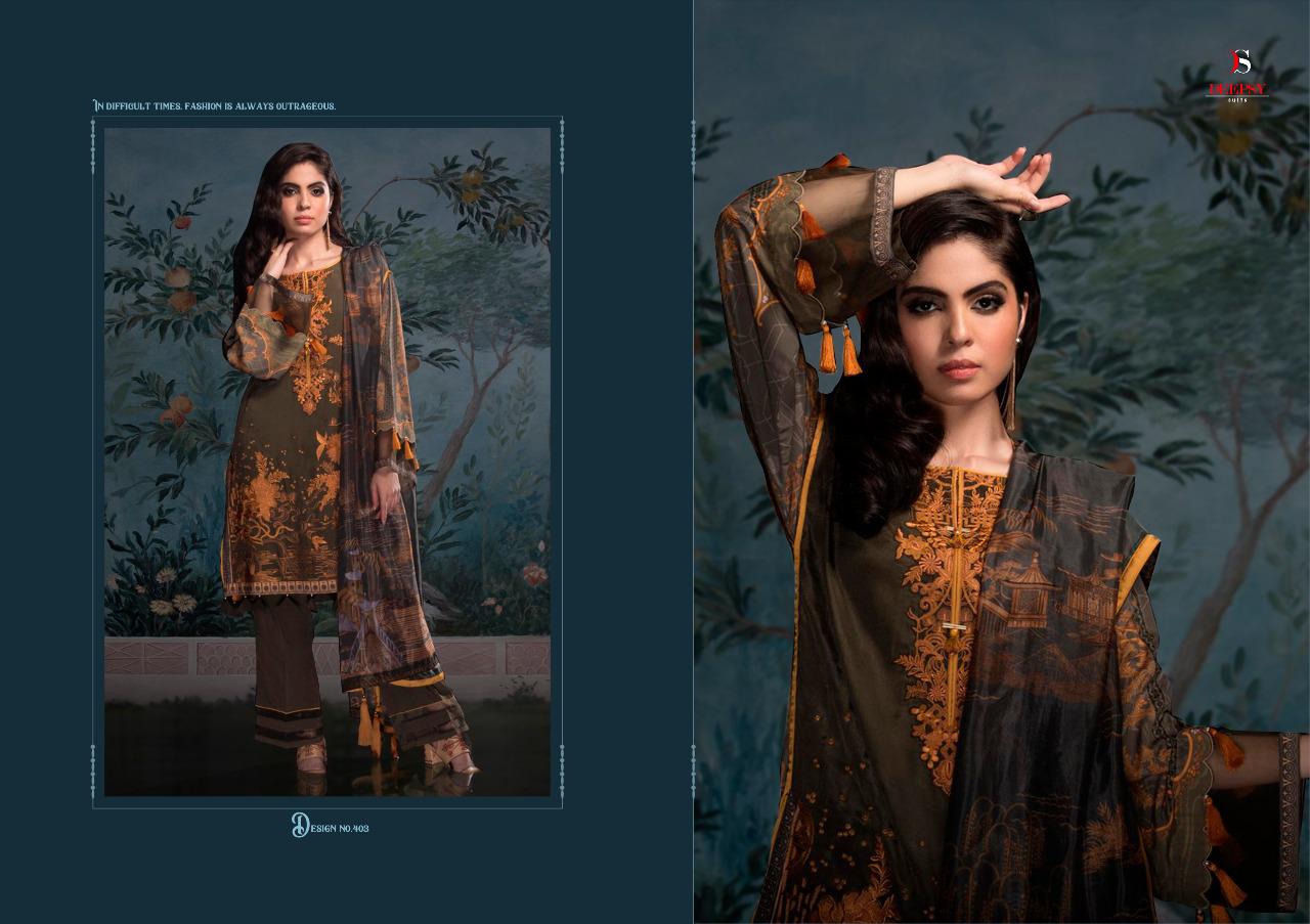 DEEPSY ELAN VOL 9 SATIN SILK DIGITAL PRINT WITH EMBROIDERY PAKISTANI SALWAR SUIT