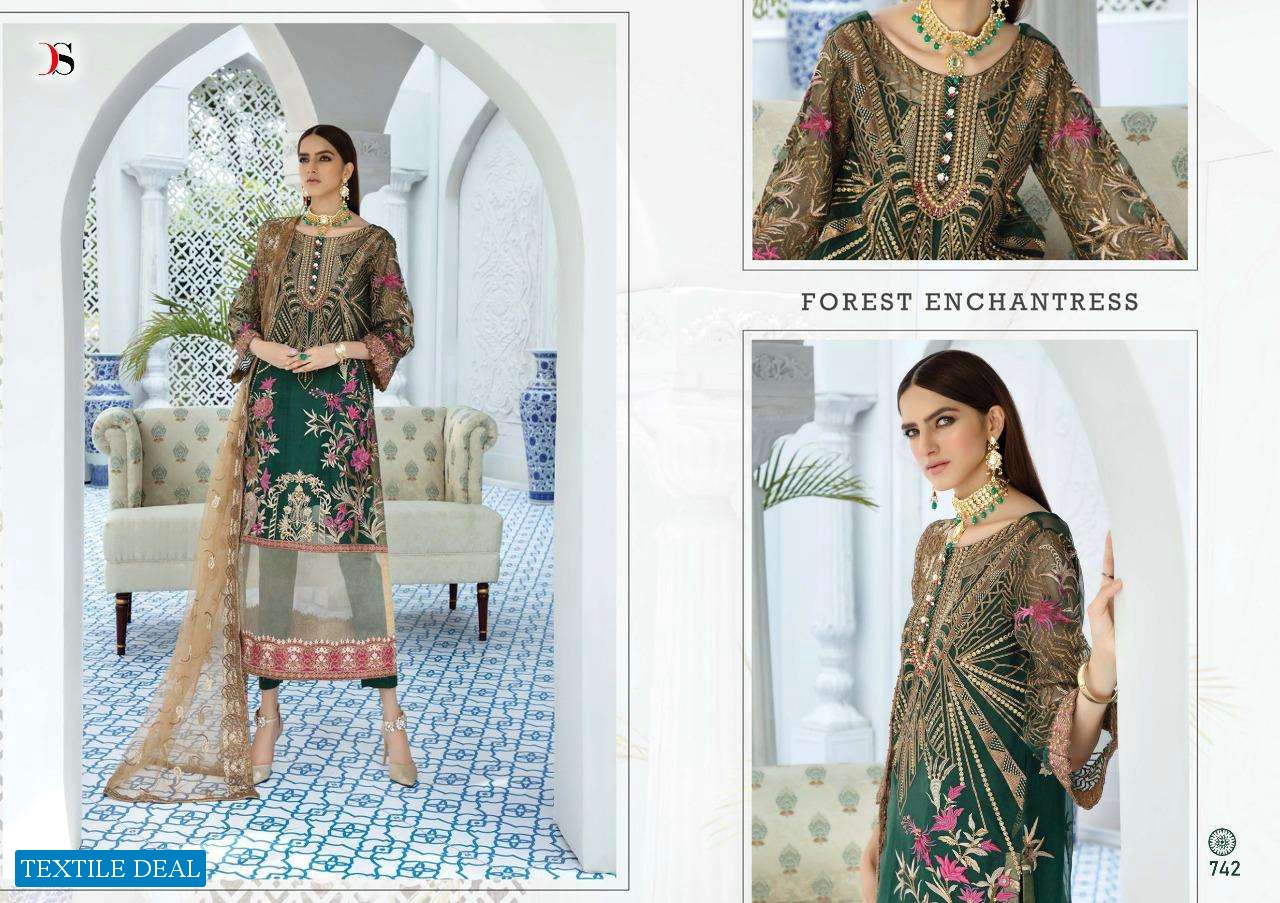 DEEPSY GULBANO VOL 18 GEORGETTE EMBROIDERY PAKISTANI SUITS DESIGNS