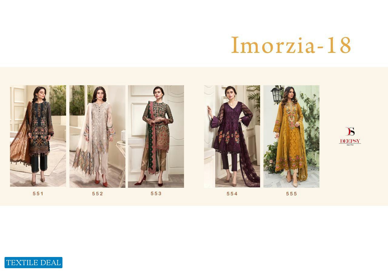 DEEPSY IMORZIA VOL 18 GEORGETTE PAKISTANI SALWAR KAMEEZ