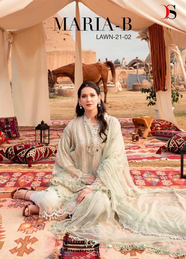 DEEPSY MARIA B LAWN 21 VOL 2 COTTON PAKISTANI EID SPECIAL DRESSES