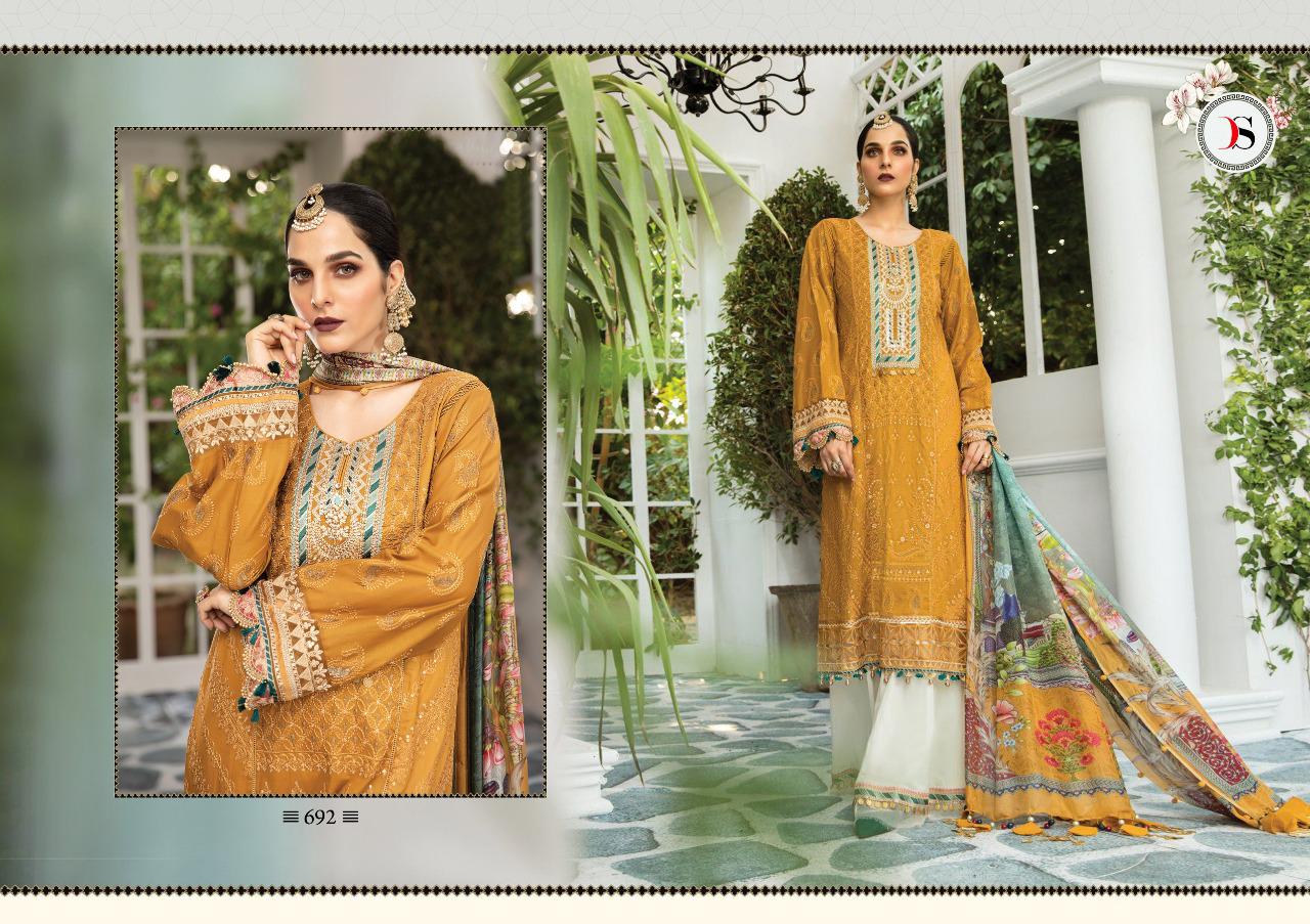 DEEPSY SUIT LAUNCH MARIA B LAWN VOL 3 JAM COTTON PRINT SALWAR SUIT WHOLESALE RATE